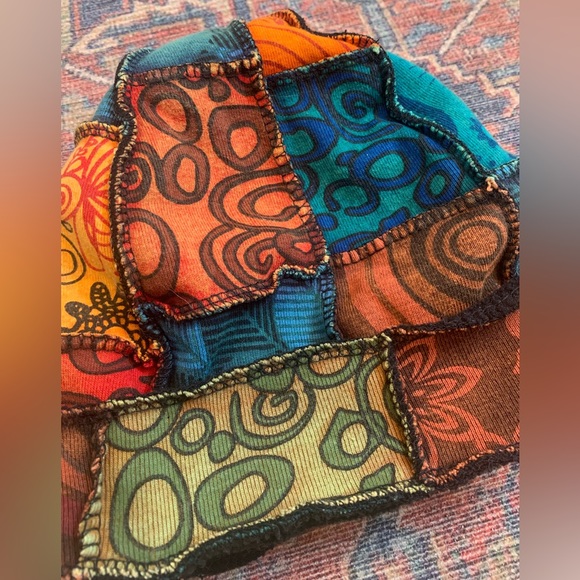 Hippie Patchwork Beanie - Picture 3 of 9